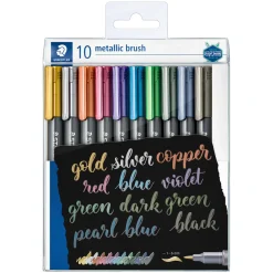 Penselpenna Metallic 10-pack
