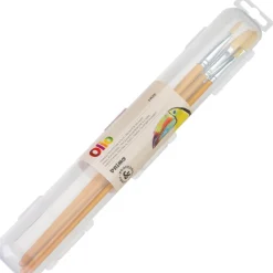 Penslar Rund/platt spets 5-set Olja