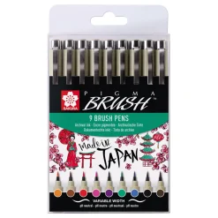 Pigma Micron Brush Color 9-pack