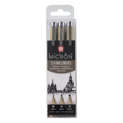Pigma Micron Fineliner 3-pack Bred