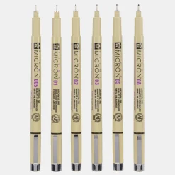 Pigma Micron Fineliner 6-set