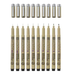 Pigma Micron Fineliner 10-set Black