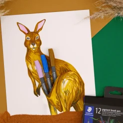 Pigment Arts Brush Pen 12-set Pastel