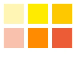 Pigment Arts Brush Pen 6-set Yellow/Orange