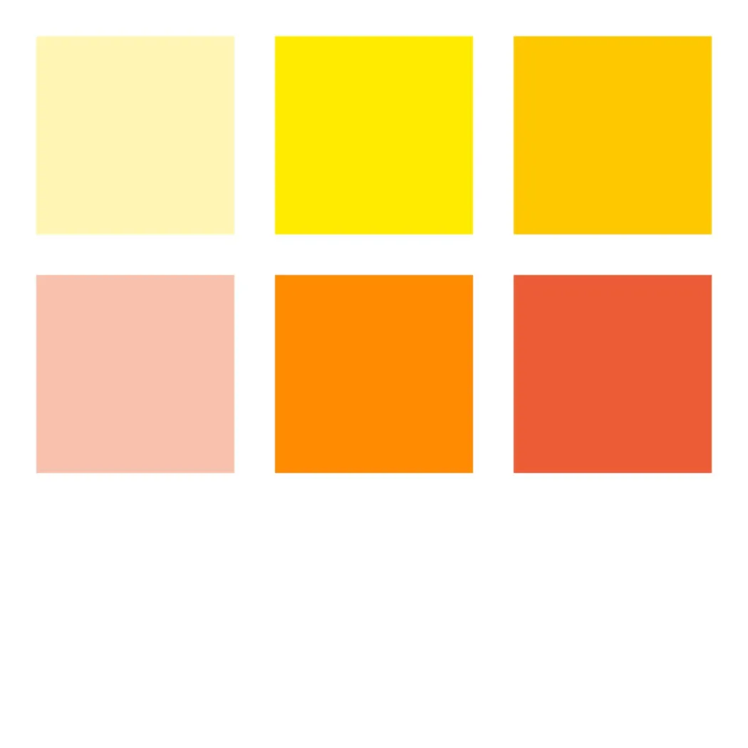 Pigment Arts Brush Pen 6-set Yellow/Orange