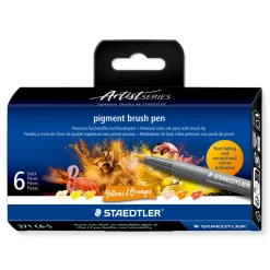 Pigment Arts Brush Pen 6-set Yellow/Orange