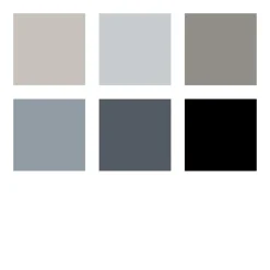 Pigment Arts Soft Brush Pen 6-set Grey