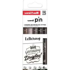 Pin Fine Line 5-set Lettering