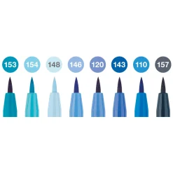 PITT Artist Brush 8-pack Blues