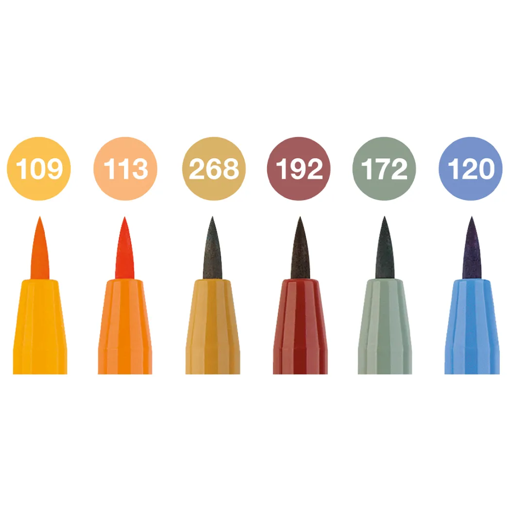 PITT Artist Brush 6-pack Fall