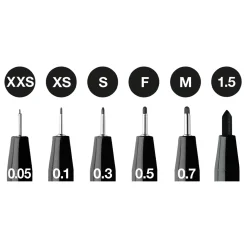 PITT Artist 6-pack Black