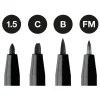 PITT Artist 4-pack Black