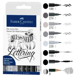 PITT Artist Starter Set Hand Lettering 8-pack