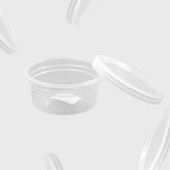 Plastburk med lock 125ml 20-pack