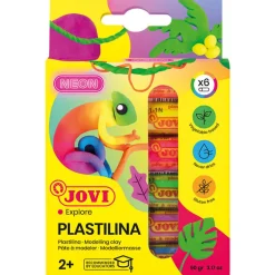 Plastilina Modellera 6-set Neon 15 g