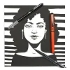 Pocket Brush Pen Set Black