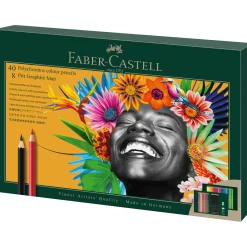 Polychromos & Pitt Graphite Matt Set 40 färgpennor + 8 grafitpennor