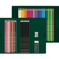 Polychromos & Pitt Graphite Matt Set 32 färgpennor + 6 grafitpennor