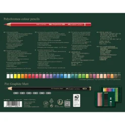 Polychromos & Pitt Graphite Matt Set 32 färgpennor + 6 grafitpennor