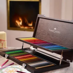 Polychromos 120-set Träskrin