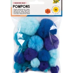 Pompoms Blå 30-pack