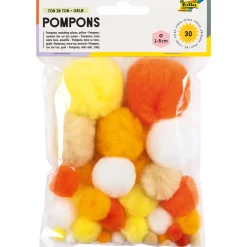 Pompoms Gul 30-pack