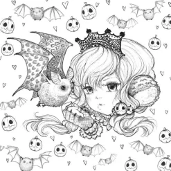 Pop Manga: Cute and Creepy Coloring Book