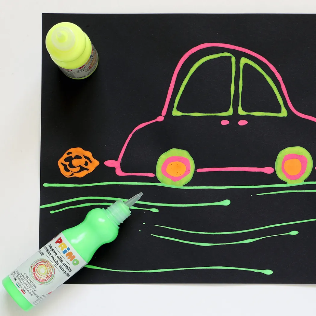 Poster paint Readymix 50 ml Fluo+Metal 8-set