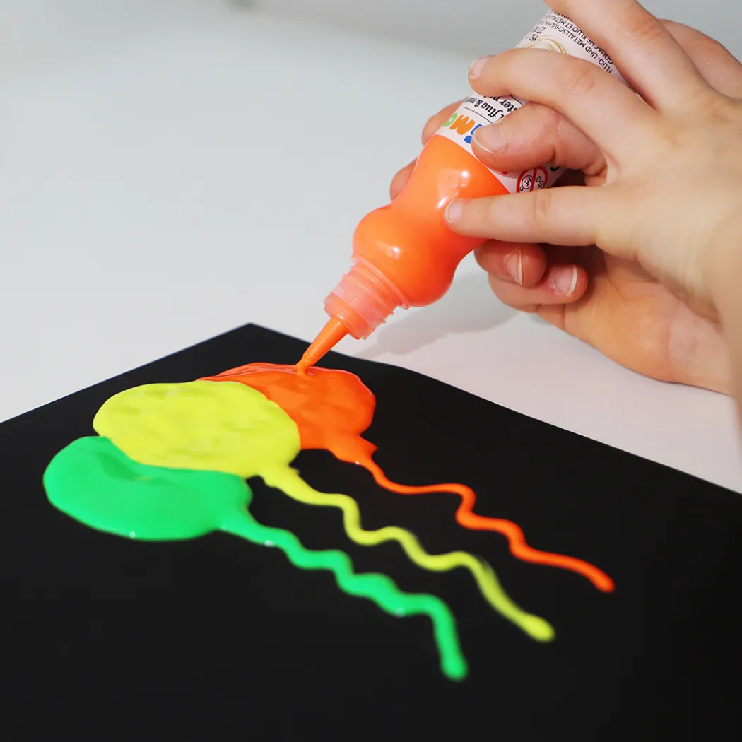 Poster paint Readymix 50 ml Fluo+Metal 8-set