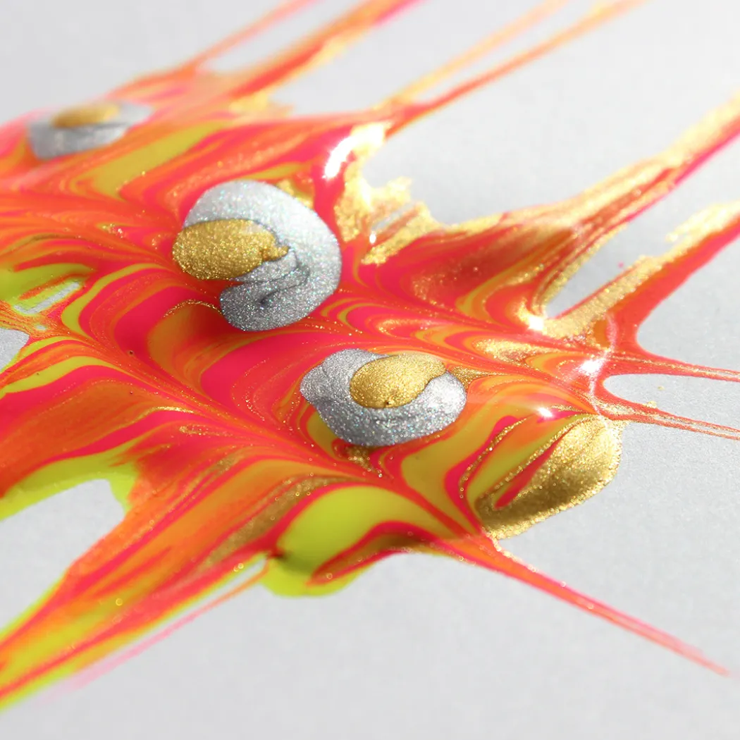 Poster paint Readymix 50 ml Fluo+Metal 8-set