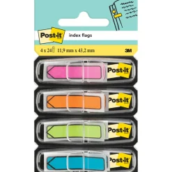 Post-it Indexflikar Pil 11,9x43,2 mm 4 färger Neon