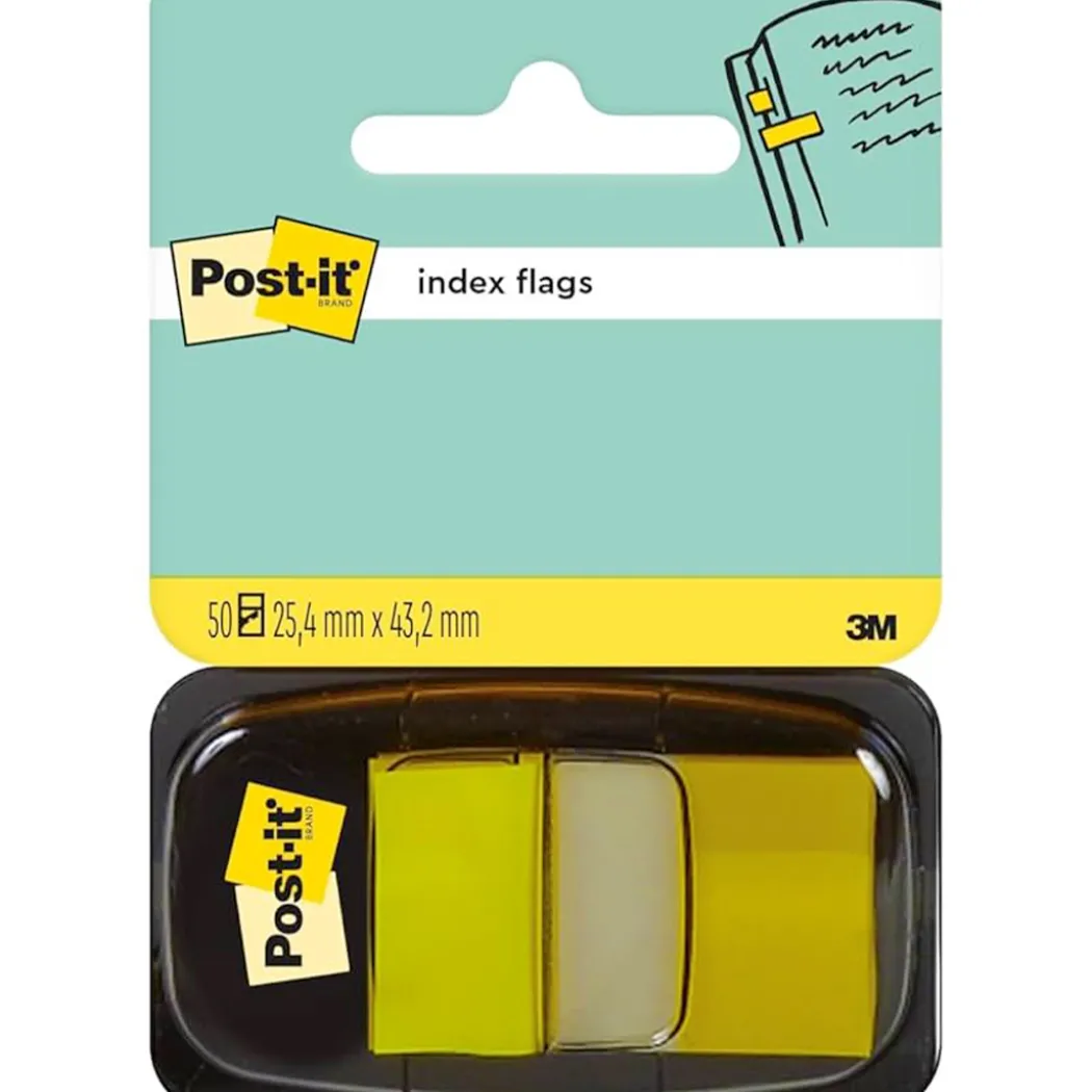 Post-It Indexflikar 25,4x43,2 mm Gul