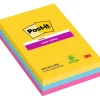 Post-it Super Sticky 101x152 Färgmix Carnival Linjerad 3-pack