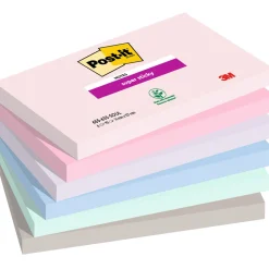 Post-it Super Sticky 76x127 Färgmix Soulful 6-pack