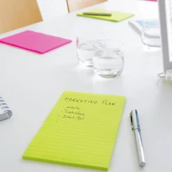 Post-It Super Sticky 102x152 Gul Linjerad