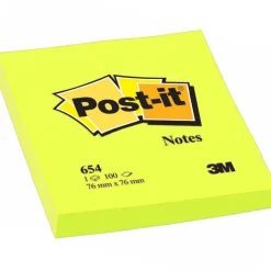 Post-it 76x76 Neon-gul