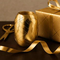 Presentband Metallic 10m x 7 mm Guld