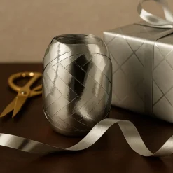 Presentband Metallic 10m x 7 mm Silver