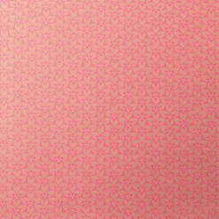 Presentpapper 35cm x 5m Kraft Pink Flowers