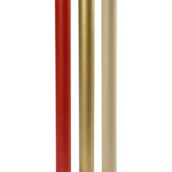 Presentpapper 3-pack 50cm x 5m Kraft/Guld/Röd