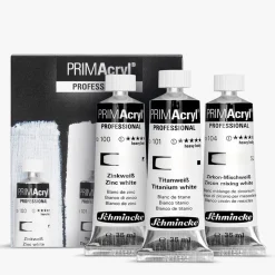 PRIMAcryl Akrylfärg 35 ml White 3-set
