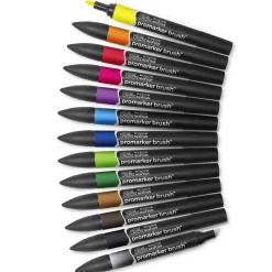 Promarker Brush Vibrant Tones 12-set + Blender