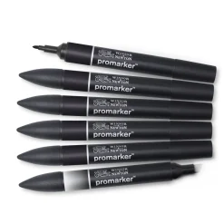 Promarker 6-set Black & Blender
