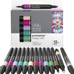 Promarker 12-set + blender (Manga Chibi)