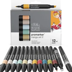 Promarker 12-set + blender (Manga set 2)