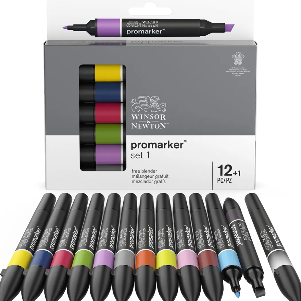 Promarker 12-set + blender (Set 1)