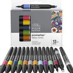 Promarker 12-set + Blender (Tattoo Tones)