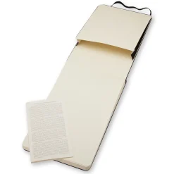 Reporter Hard Cover Notebook Pocket Black Linjerad