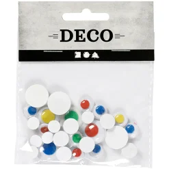 Rörliga ögon Färgmix 30-pack självhäftande