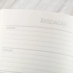 5-årsdagbok A5 Black